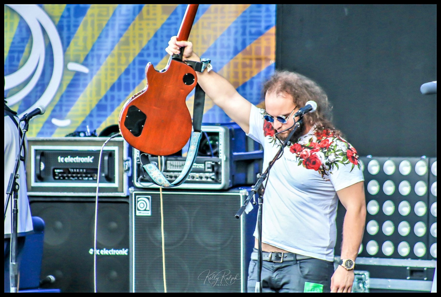 Portrait of man with warm backlight