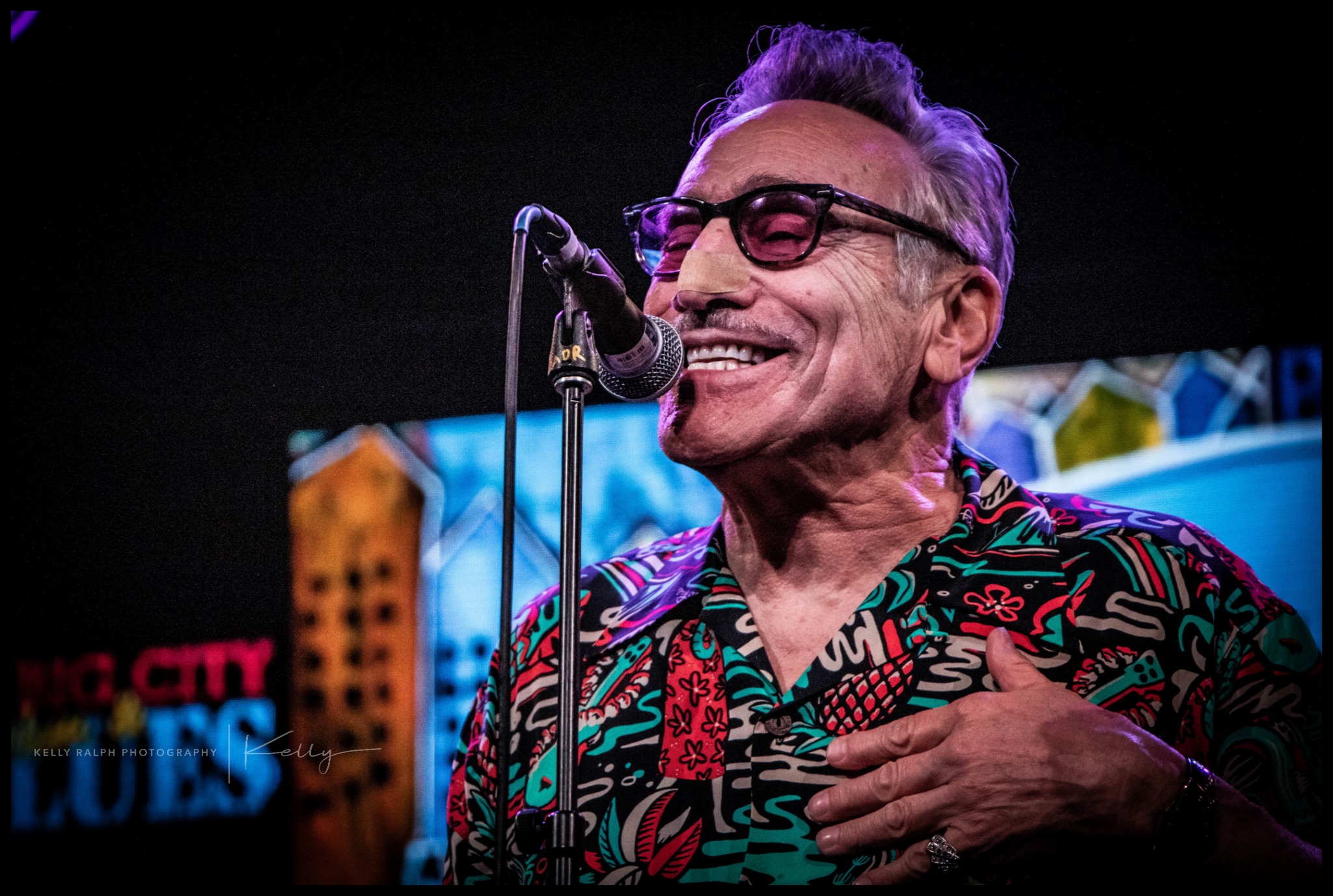 Portrait of woman with dark background